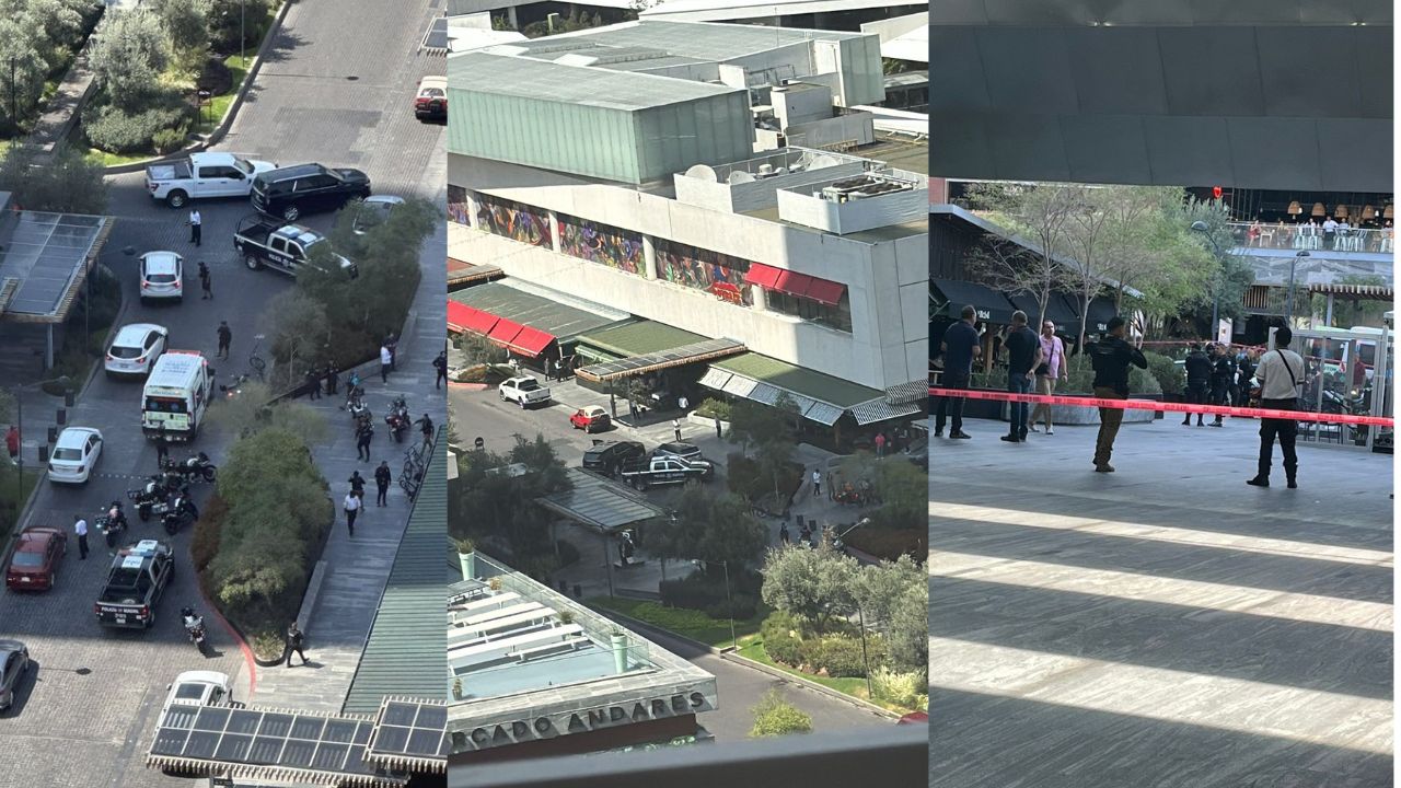 Balacera en plaza Andares de Zapopan deja dos personas heridas