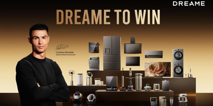 Una alianza poderosa: Dreame Technology presenta a Cristiano Ronaldo como su nuevo Embajador Global de Marca