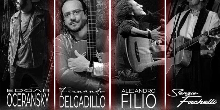 EDGAR OCERANSKY, FERNANDO DELGADILLO, ALEJANDRO FILIO y SERGIO FACHELLI se unen en versos vivos