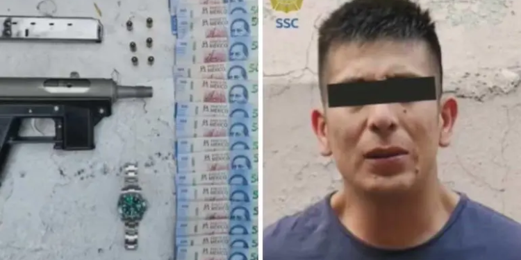 Detienen a dos por robo con subametralladora en Anzures, Miguel Hidalgo