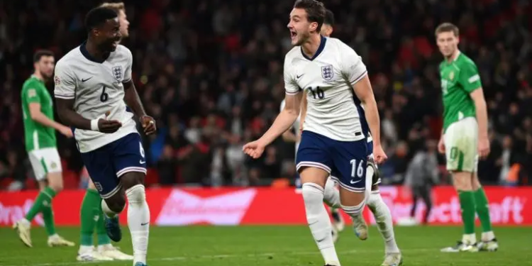 Inglaterra golea a la República de Irlanda y asciende en la Nations League