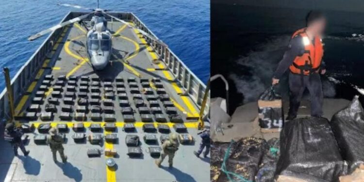 Marina asegura 3.6 toneladas de presunta cocaína en Acapulco