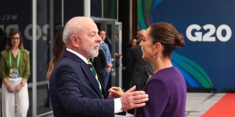 Llega Claudia Sheinbaum a Cumbre del G20, Lula da Silva la recibe