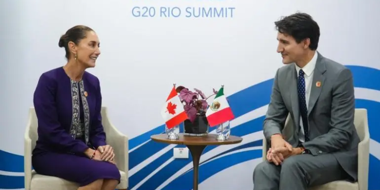 Trudeau plantea a Sheinbaum inquietudes sobre inversiones chinas en México