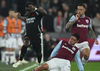 Arsenal aplasta al West Ham en el regreso de Edson Álvarez a las canchas