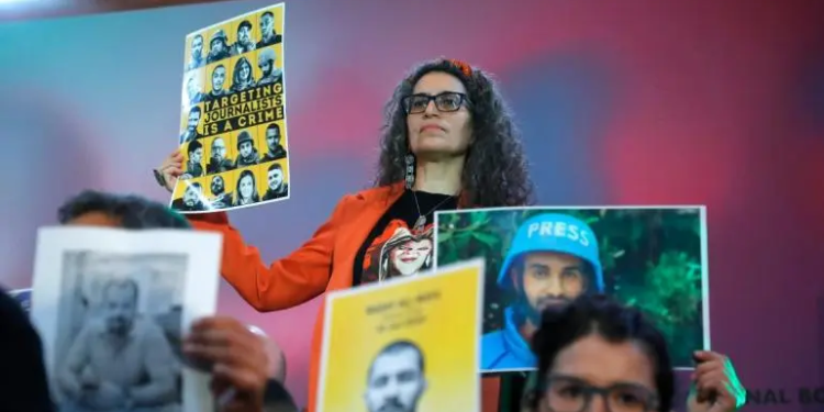 Desde la FIL de Guadalajara, periodistas piden justicia por colegas asesinados en Gaza