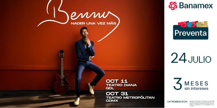 ¡BENNY IBARRA ANUNCIA SU GIRA NACER UNA VEZ MÁS!