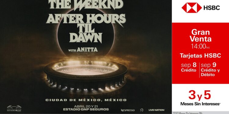 THE WEEKND ANUNCIA LA EXTENSIÓN DE SU GIRA POR ESTADIOS, AFTER HOURS TIL DAWN EN 2026 EN MÉXICO, BRASIL, EUROPA Y EL REINO UNIDO