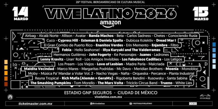 Los códigos se develan para una nueva y poderosa edición de Vive Latino pesentado por Amazon