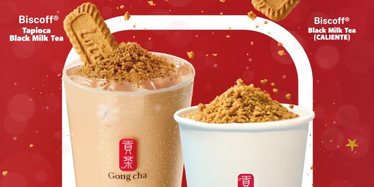 Lotus Biscoff® y Gong cha se unen para presentar las bebidas navideñas más irresistibles de la temporada