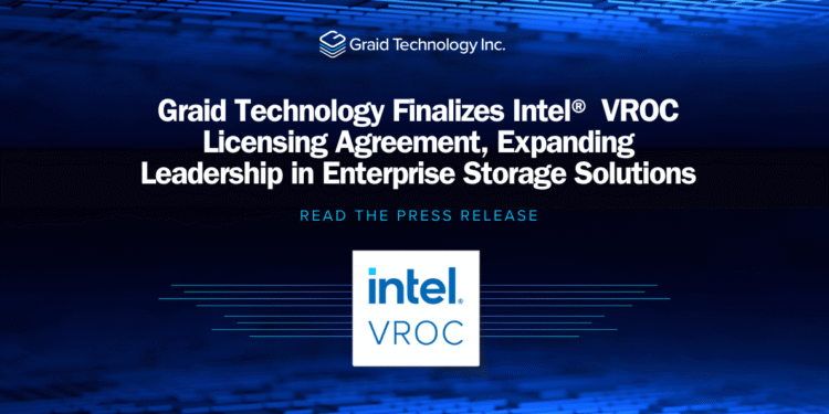 Graid Technology alcanza un acuerdo con Intel VROC y refuerza su liderazgo en almacenamiento empresarial