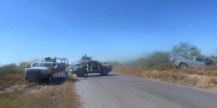 Enfrentamiento armado en Reynosa deja cinco sujetos abatidos; aseguran «ponchallantas» y armas