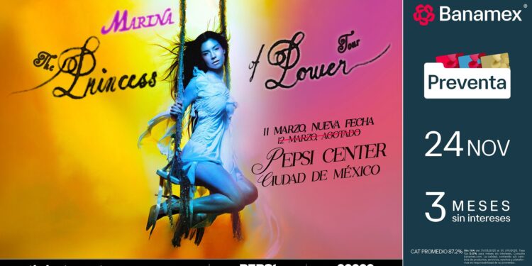 MARINA: La “princesa del poder” anuncia una segunda fecha en la CDMX
