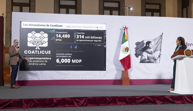 Presidenta Claudia Sheinbaum presenta “Coatlicue”, la supercomputadora del pueblo de México y la más poderosa de América Latina