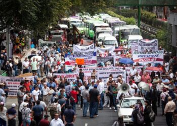 Transportistas y campesinos encabezan las movilizaciones en CDMX