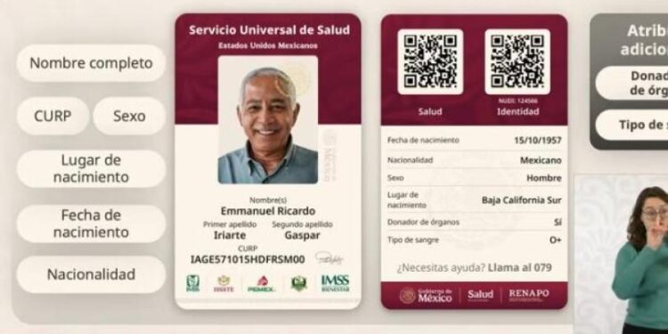 Presentan credencial para el Servicio Universal de Salud; tendrá versión digital