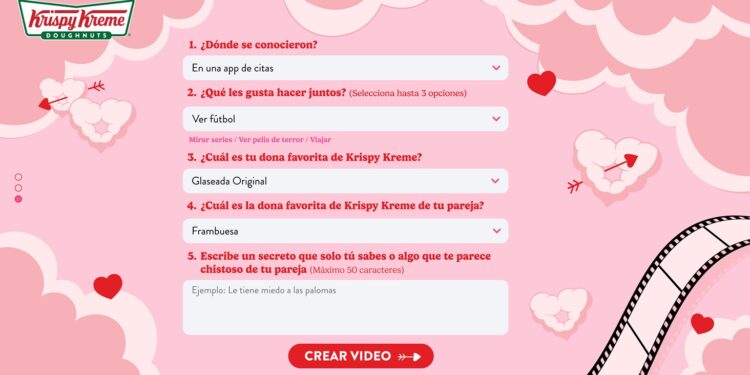 Nuestro dulce flechazo’ entra en su recta final tras consolidarse como una de las campañas más exitosas de Krispy Kreme México