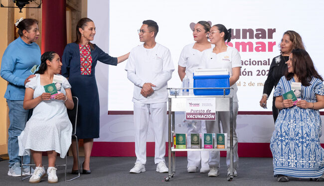 El objetivo es otorgar el derecho a la salud: Presidenta anuncia que la semana nacional de vacunación se extenderá hasta mayo