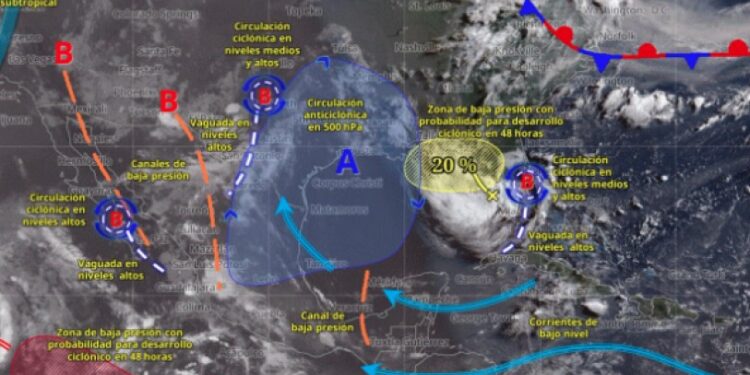 Pierde fuerza Elida y se aleja de las costas mexicanas; continúa como tormenta tropical