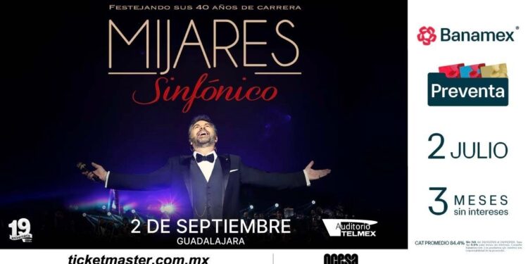 Mijares llevará su proyecto sinfónico a Guadalajara