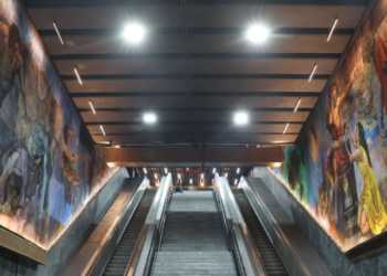 ‘Apoteosis’: mural holográfico de 750 metros cuadrados en Metro Auditorio busca récord mundial