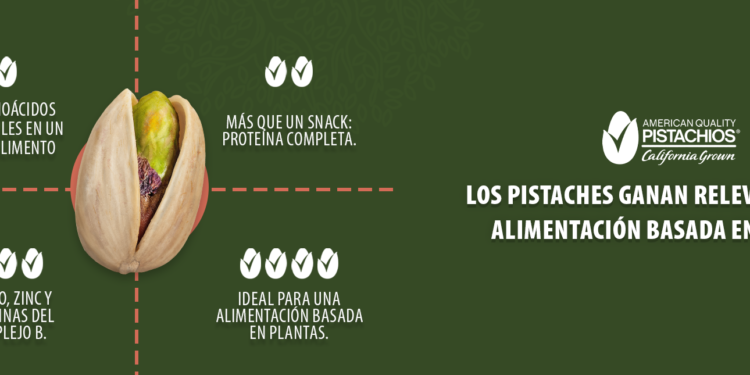 Los pistaches ganan relevancia en la alimentación basada en plantas